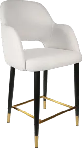 FL Sorbet Fabric Upholstered Metal Leg Hospitality Counter Stool thumbnail 1