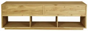 CT Oscar Solid Timber 3 Drawer Entertainment Unit in Natural thumbnail 4