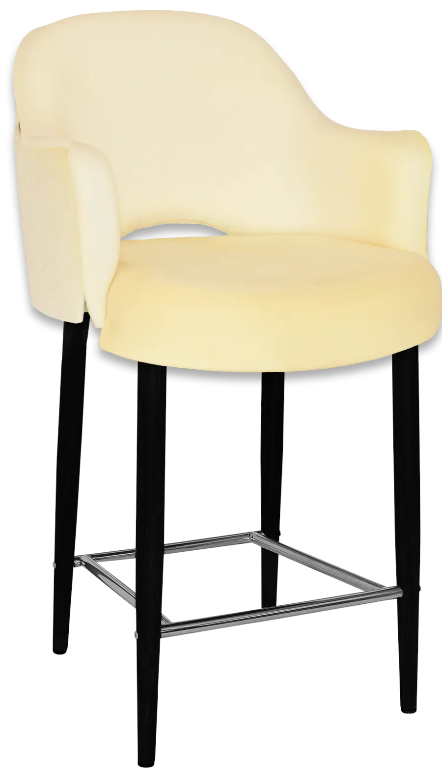 EZ STOOL ALBURY ARM 650 METAL BLACK