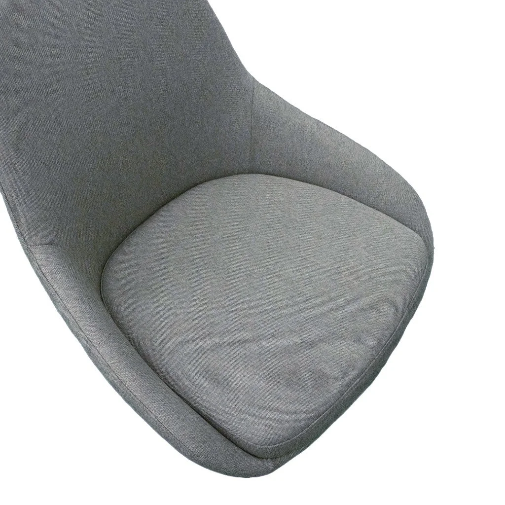 VI Picardy Fabric Upholstered Metal Leg Dining Chair