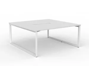 OL Anvil 2-User Double Sided Workspace – White Top with White Frame thumbnail 9