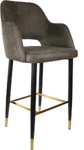 FL Sorbet Premium Vinyl Upholstered Metal Leg Hospitality Barstool thumbnail 1