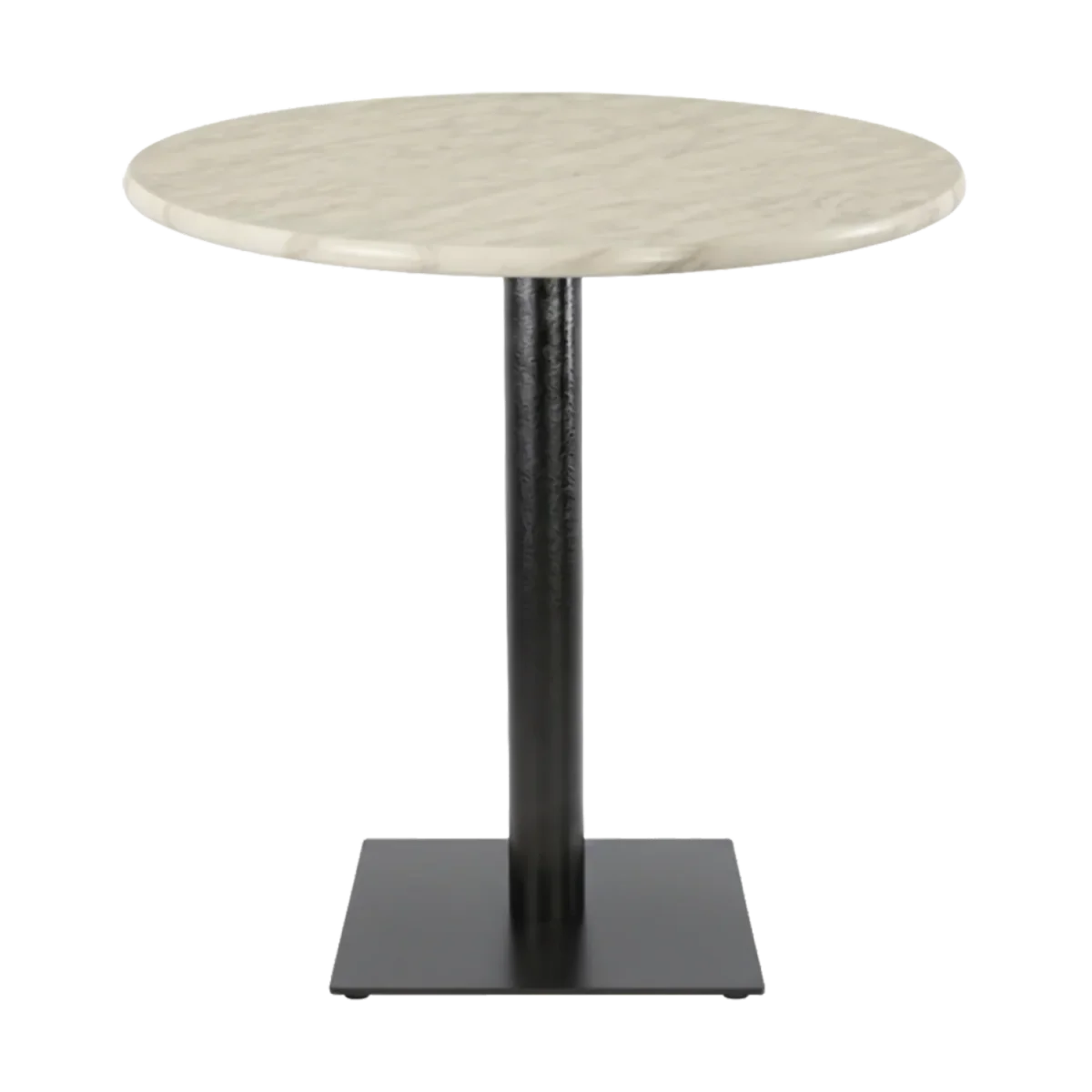 FL Square 40 Hospitality Round Marble Top Bar Table