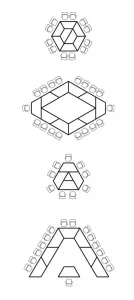 MA Astra Round Leg Trapezium Table thumbnail 2