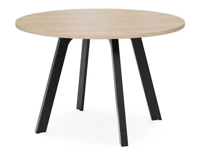 DD Toro Black Base Round Meeting Table