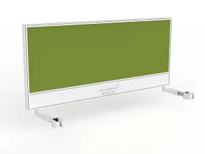 OL Studio Screen with Ducting for Agile Individual Desk – Splice Fabric with White Frame thumbnail 1