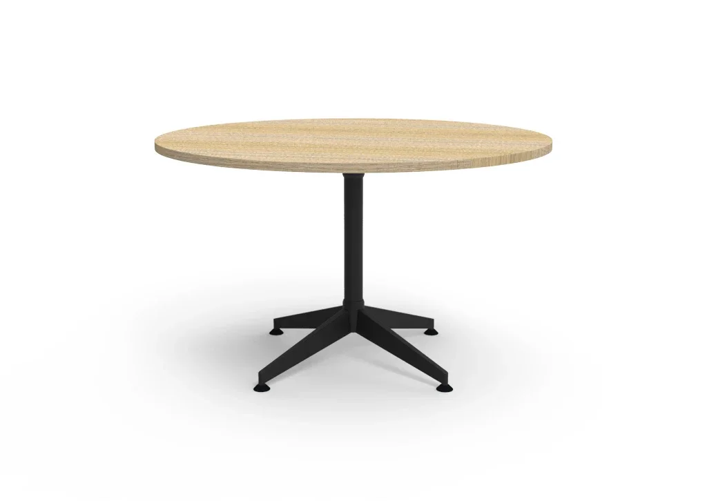 RL Typhoon Black Base Round Meeting Table