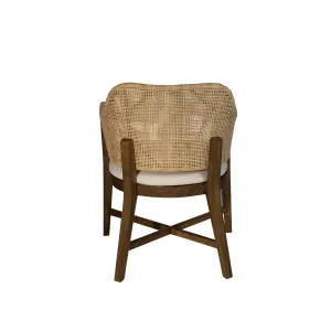 CR Orleans Timber Framed Rattan Dining Chair thumbnail 5