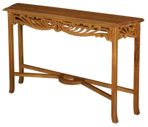 CT Jepara Solid Timber Carved Sofa Table thumbnail 2