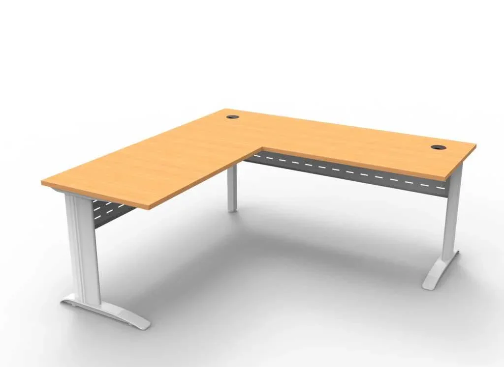 RL Span Beech Desk with Modesty and Return