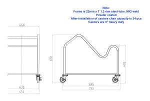 RL Apollo Trolley for Hospitality Stackable Chair thumbnail 2