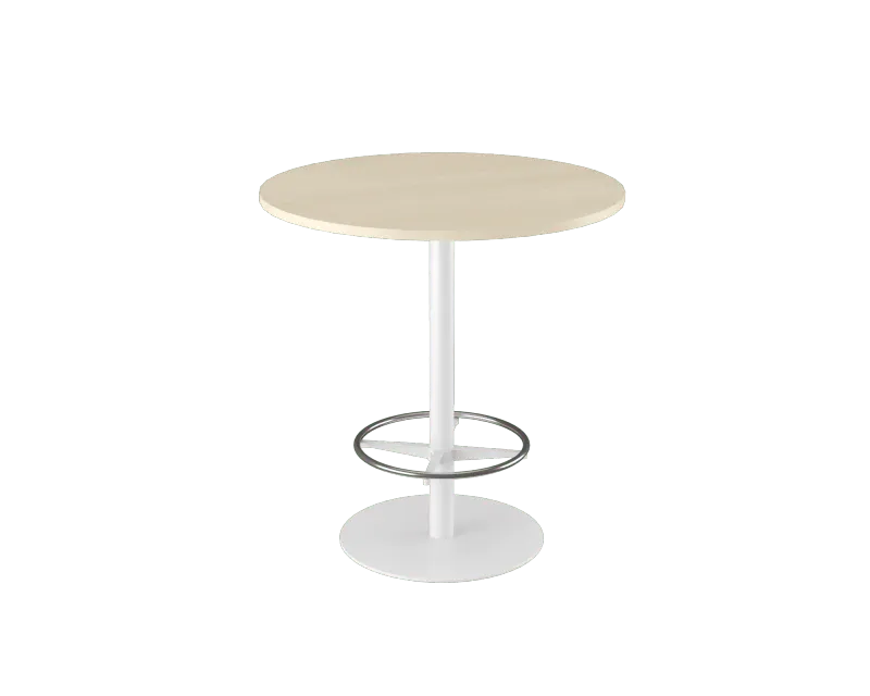 OL Metal Disc Base Round Bar Table