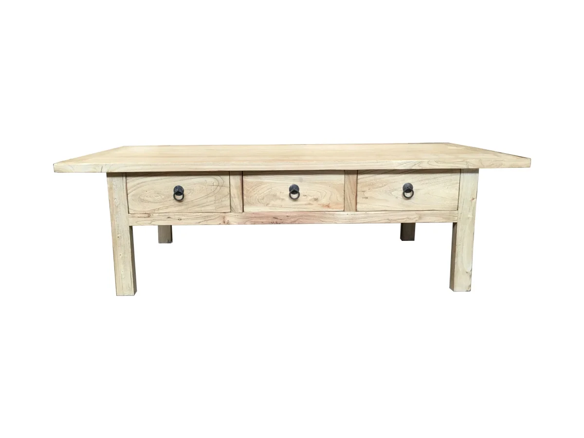 MF Chinese Antique Reproduction Recycled Timber 6 Drawer Coffee Table