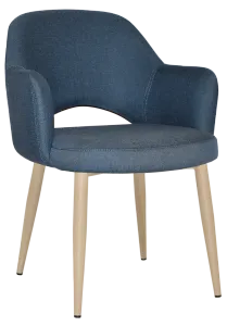 EZ Albury Birch Colour Metal Leg Upholstered Hospitality Dining Armchair thumbnail 13