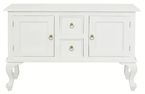 CT Queen Anne Solid Timber 2 Door 2 Drawer Sofa Table thumbnail 9
