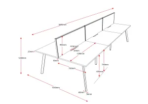 RL Eternity Double Sided Workstation With SHUSH30 Screen thumbnail 5