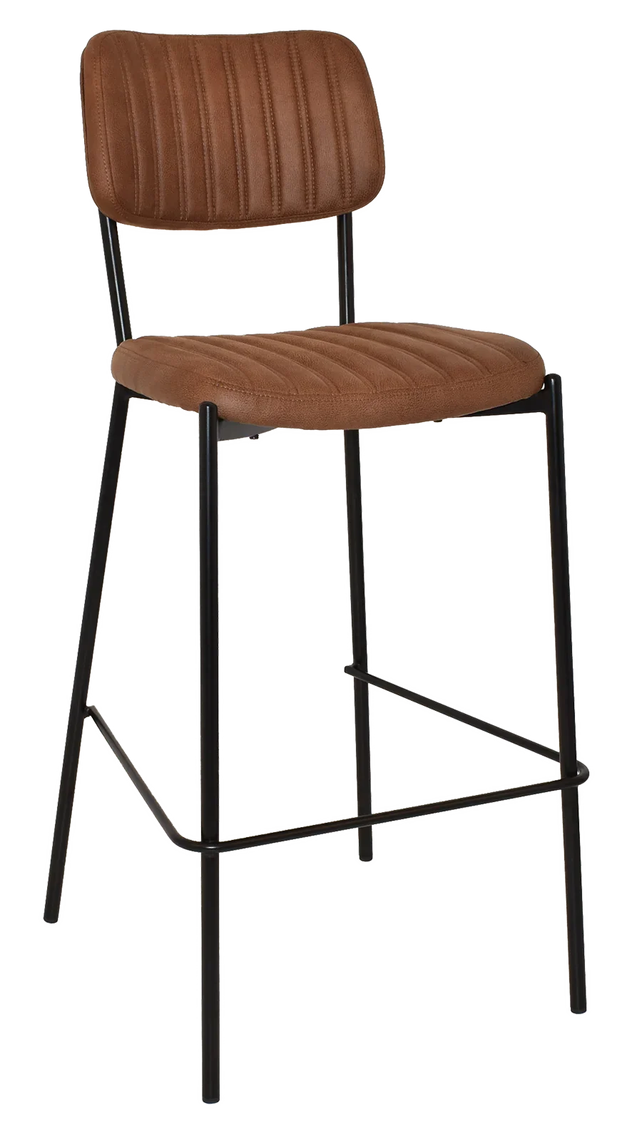 EZ STOOL KANSAS BLACK - EASTWOOD TAN (BACK & SEAT)