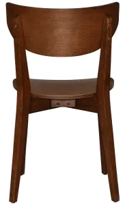 EZ Rialto Light Walnut Stained Solid Timber Framed Hospitality Dining Chair thumbnail 7