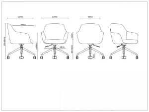 RL Aspen Fabric Upholstered Boardroom Chair thumbnail 7