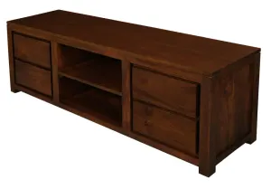 CT Amsterdam Solid Mahogany Timber 4 Drawer Entertainment Unit thumbnail 12