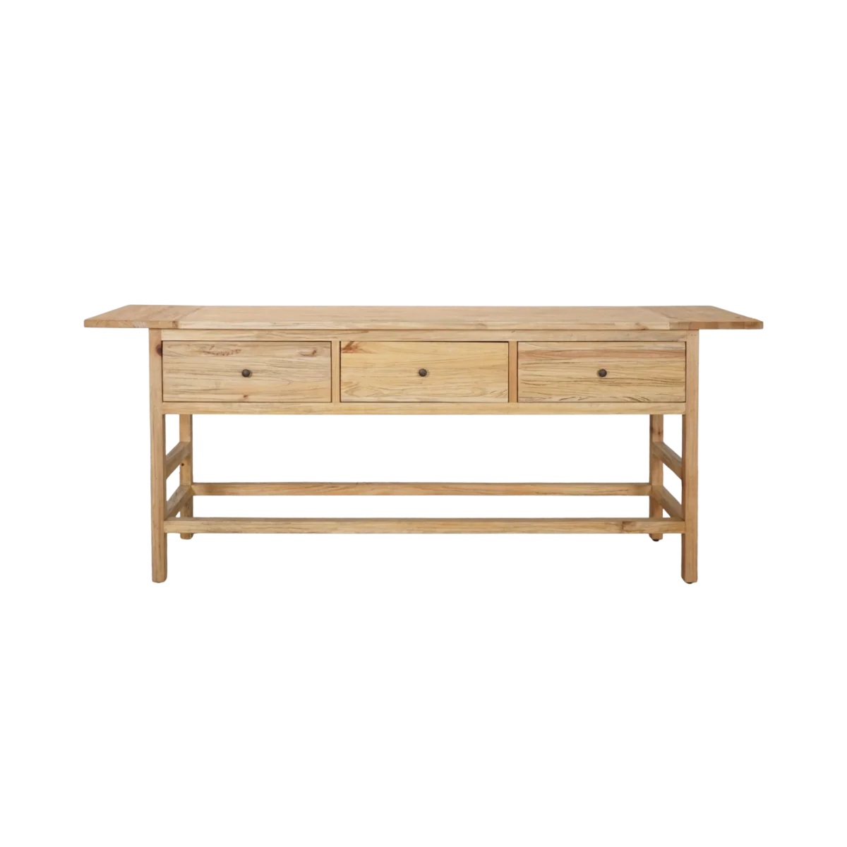 CR Sonoma Solid Timber 3 Drawer Console Table