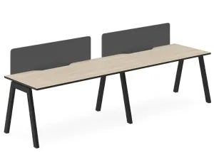 DD Vista Single Sided Workstation For 2 Person with Sonic Screen thumbnail 1