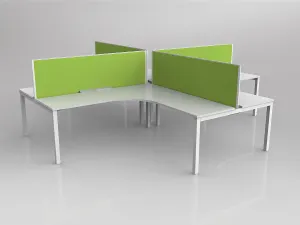 OL Axis 4 User 90° Workstation with Screen - Breathe Fabric thumbnail 7