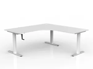 OL Agile 90° Workstation Winder Height Adjustable Corner Desk thumbnail 5