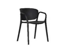 BT Amalfi Chair UV Stabilised Polypropylene-Black & Light Grey