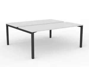 OL Axis 2-User Double Sided Workspace – White Top Black Frame thumbnail 6
