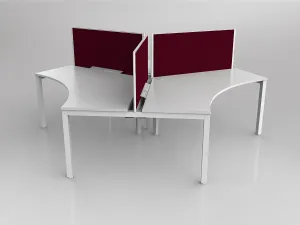 OL Axis 3 User 120° Workstation with Screen - Breathe Fabric thumbnail 9