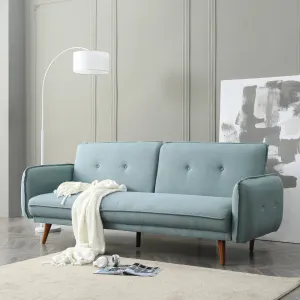 HE Sahara Fabric Upholstered Timber Leg 3 Seater Sofa Bed thumbnail 8