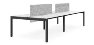 DD Plaza Double Sided Workstation For 4 Person with Sonic Screen thumbnail 1