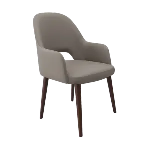 FL Orleans Bourbon PU Leather Upholstered Aluminium Legs Hospitality Armchair thumbnail 1