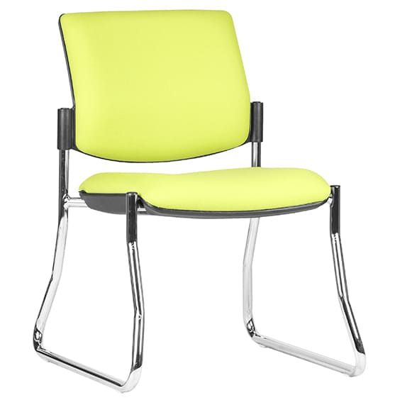 ST Maxi Chrome Sled Base Upholstered Hospitality Chair