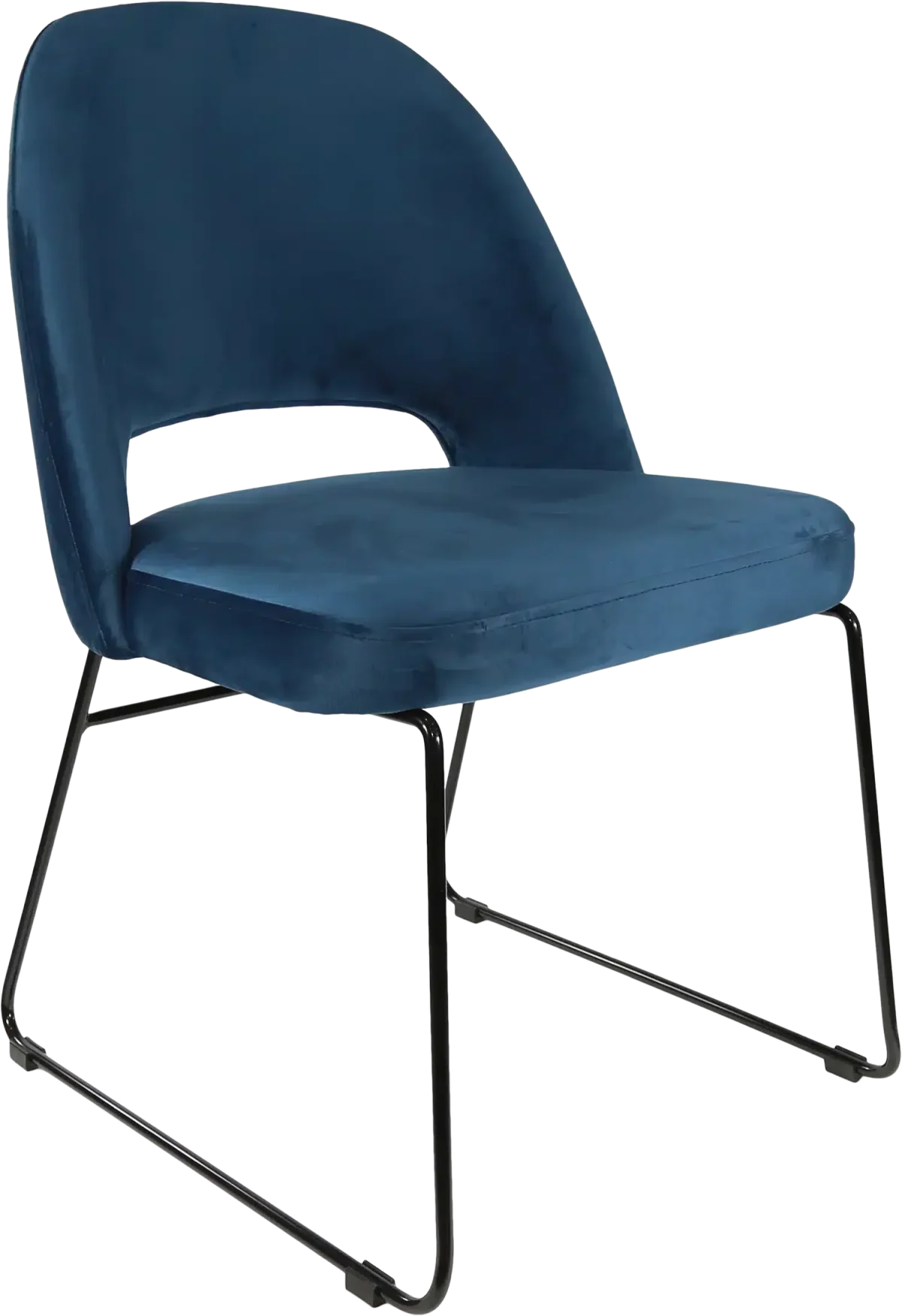 FL Semifreddo Velvet Upholstered Sled Base Hospitality Chair