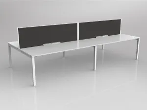 OL Axis 4 User Double Sided Workstation with Screen - Splice Fabric thumbnail 13