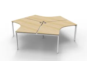 RL Infinity 120 Degree Profile Leg System Desk for 3 Users thumbnail 2