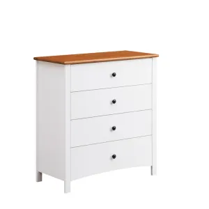 VI Courtney Solid Timber 4 Drawer Tallboy thumbnail 2