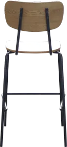 FL Tiramisu Plywood Black Metal Frame Hospitality Barstool thumbnail 5