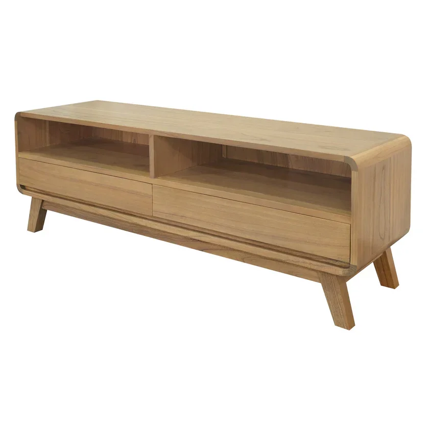 CT Providence Solid Timber 2 Drawer Entertainment Unit