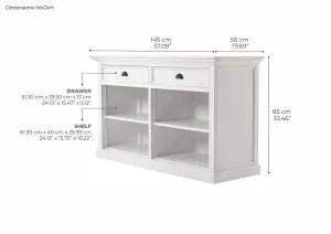 NS Halifax Solid Timber 2 Drawer Buffet thumbnail 7
