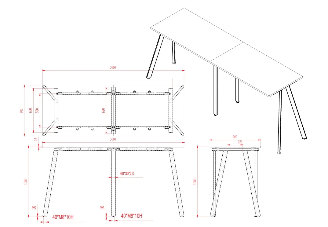 RL Eternity Metal Leg High Bar Table