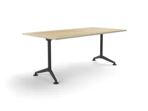 OL Modulus All Black Fixed Leg Meeting Table thumbnail 1