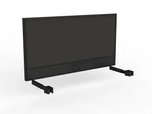 OL Studio Screen with Ducting for Agile Individual Desk – Splice Fabric with Black Frame thumbnail 11