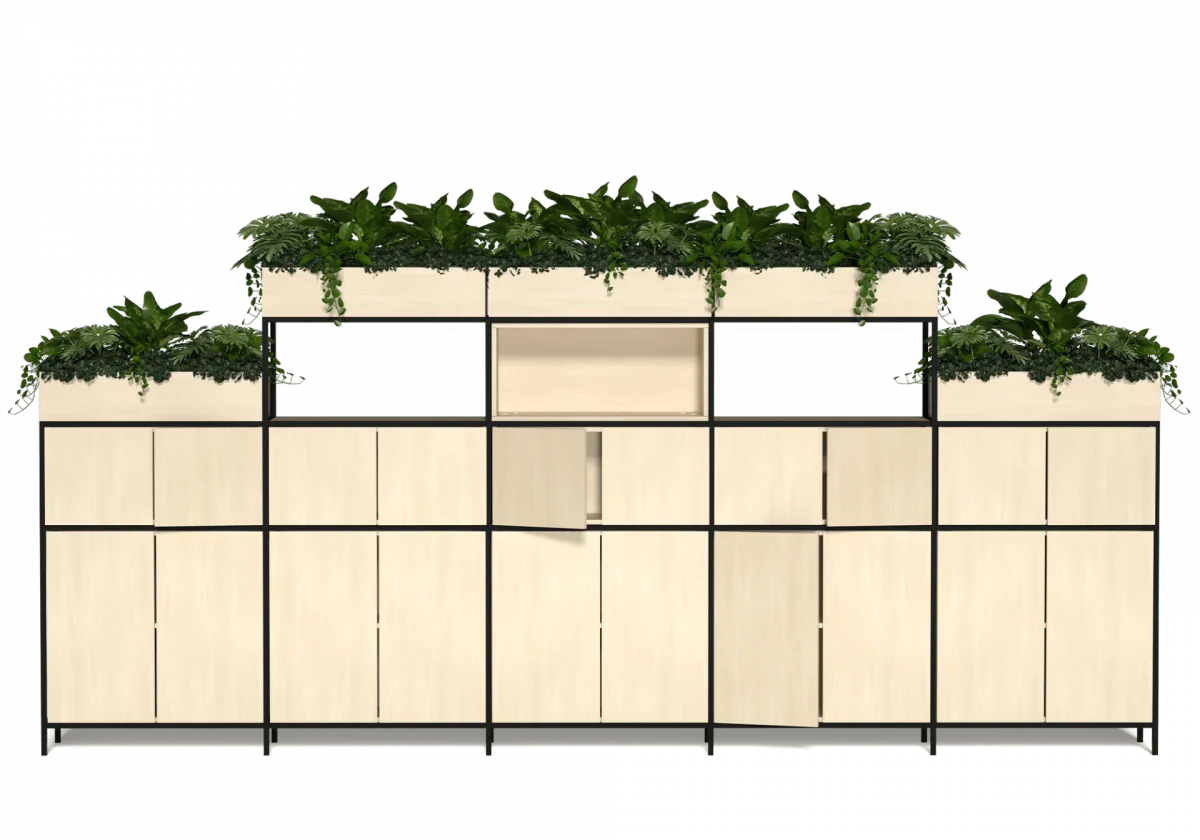 OL Rhodes Wall Mount Cubby Shelving Unit Components thumbnail 5