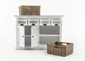 NS Halifax Solid Timber 2 Door 4 Drawer Kitchen Buffet thumbnail 4