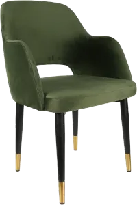FL Sorbet Velvet Upholstered Metal Legs Hospitality Chair thumbnail 3