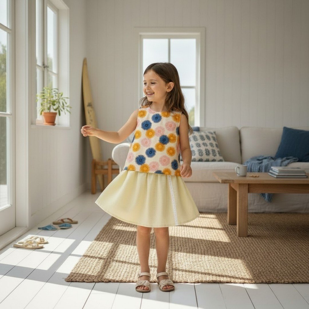 Girls Linen Skirt Luna