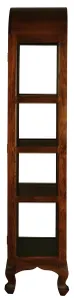CT Queen Anne Solid Timber Single Dome Display Cabinet Large thumbnail 3